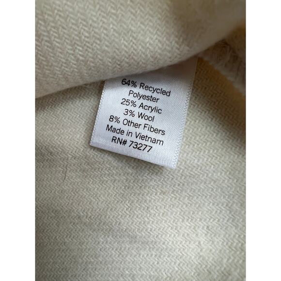 NWT Lauren Conrad cream wool blend jacket size 0X - Picture 6 of 7